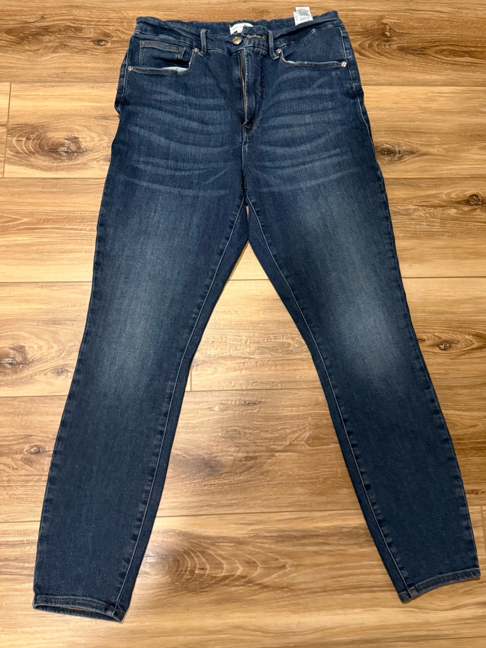EUC - Good American Dark Blue Women's Stretch Skinny Jeans